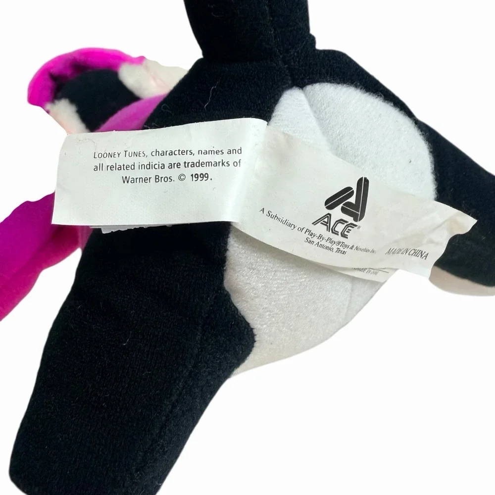 Warner Bros VTG 1997 Looney Tunes Sylvester Cat Plush Pink Bunny Ears Easter 12